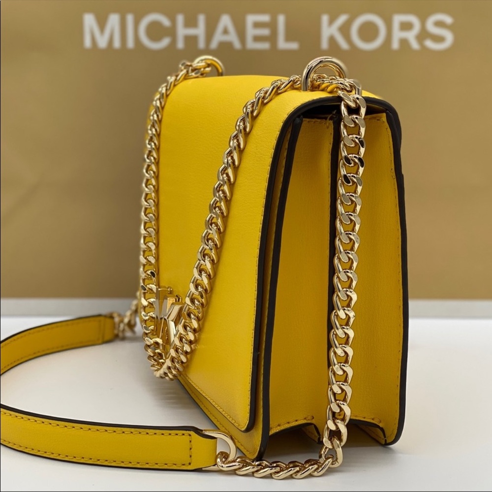MICHAEL KORS MOTT LARGE CHAIN SHOULDER CROSSBODY - Picture 8 of 16